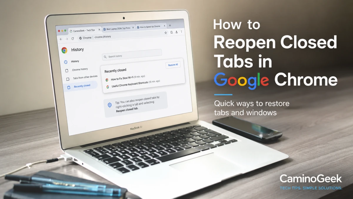 How to Reopen Closed Tabs in Chrome